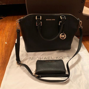 Michael Kors Large Saffiano Leather Satchel